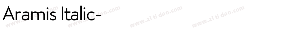 Aramis Italic字体转换